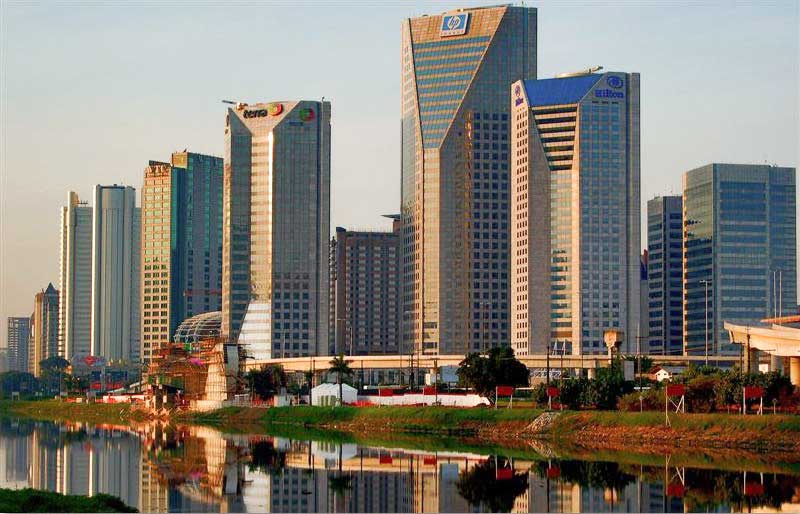 São Paulo skyline, United Nations Business Center at Pinheiros river