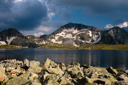Kamenitsa mountain with-Tevnoto Lake in Bulgaria's Pirin National Park