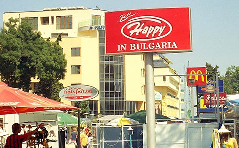 Sunny Beach seaside resort in Bulgaria 