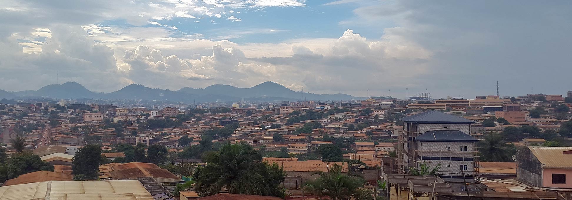View of Mimboman district in Yaoundé, capital city of Cameroon