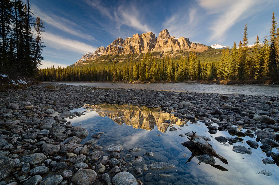 Castle Mountain in Banff National Park