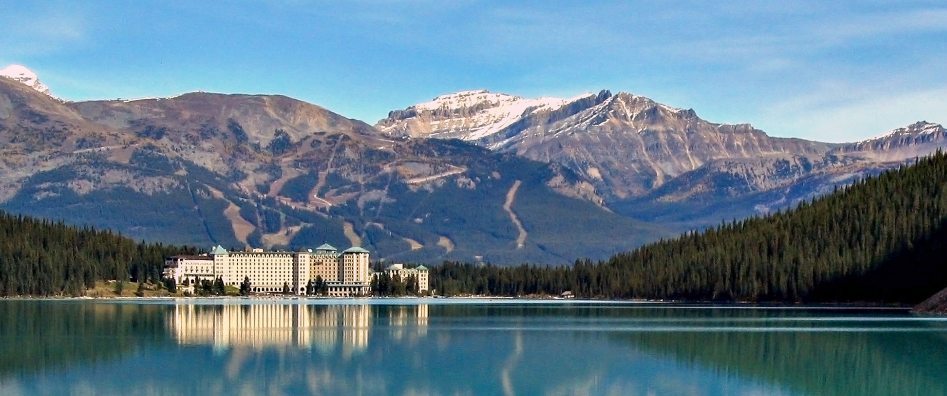 Fairmont Chateau Hotel at Lake Louise in Banff National Park.