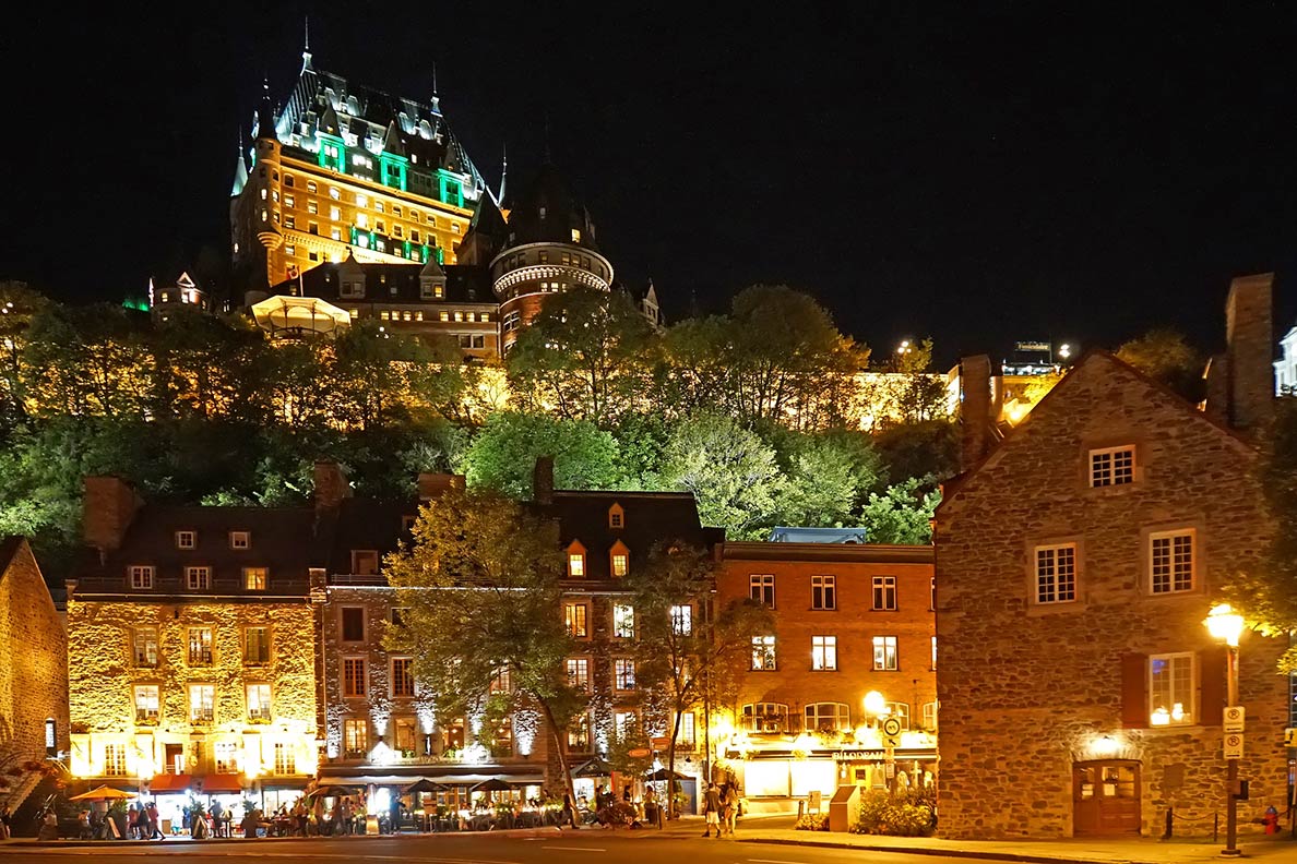 View of Old Quebec, a UNESCO World Heritage Site in Quebec province of Canada