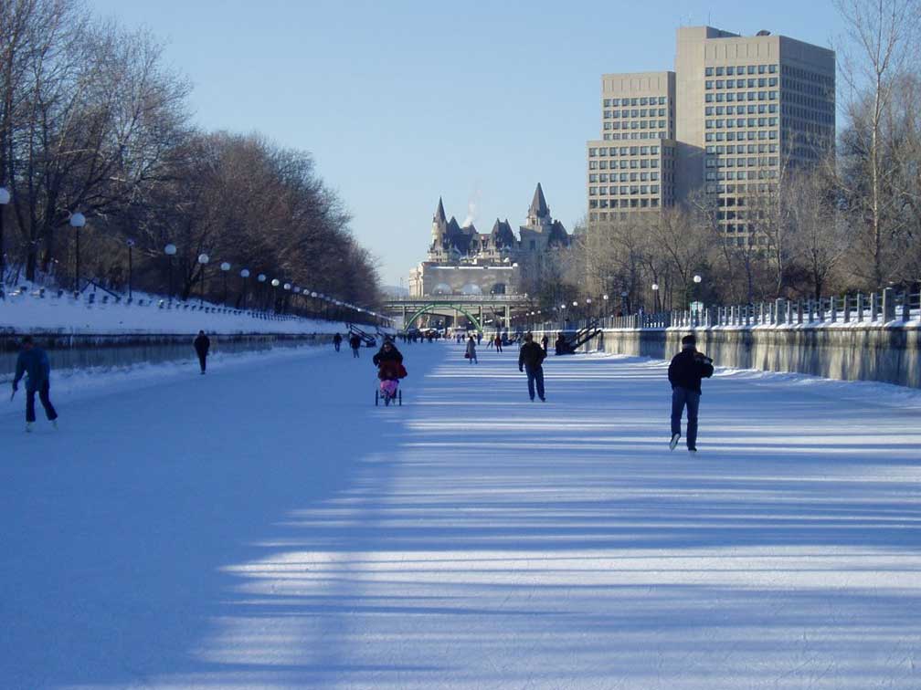 Rideau Canal in downtown Ottawa, Ontario, Canada