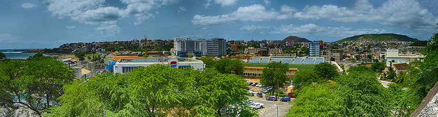 Praia's Gamboa beach seen from Plateau