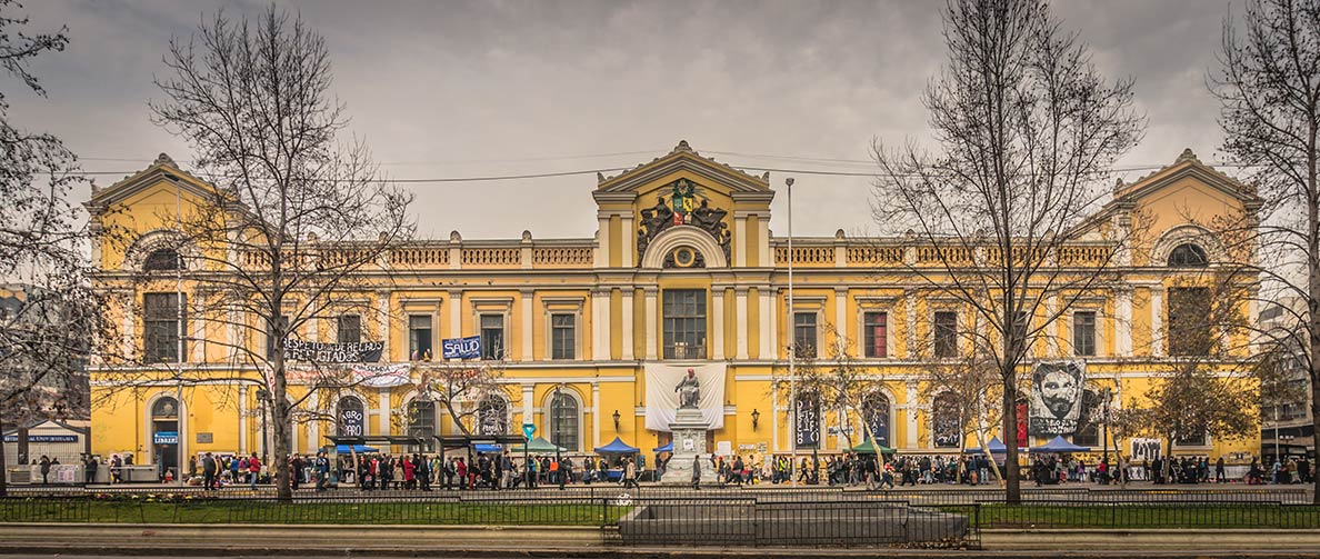 Building of the University of Chile in Santiago