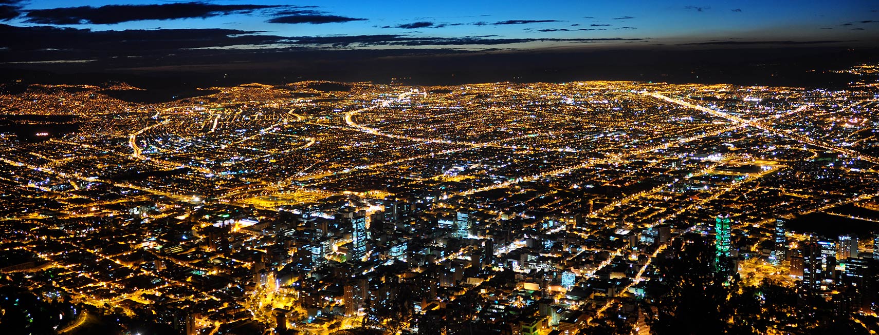 Bogotá at night