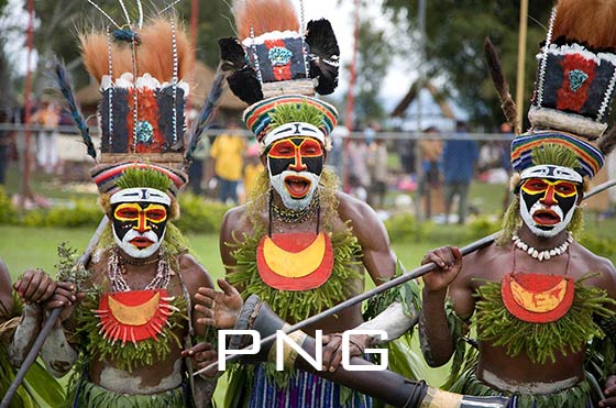 Tribal dancers, Goroka, Eastern Highlands, Papua New Guinea