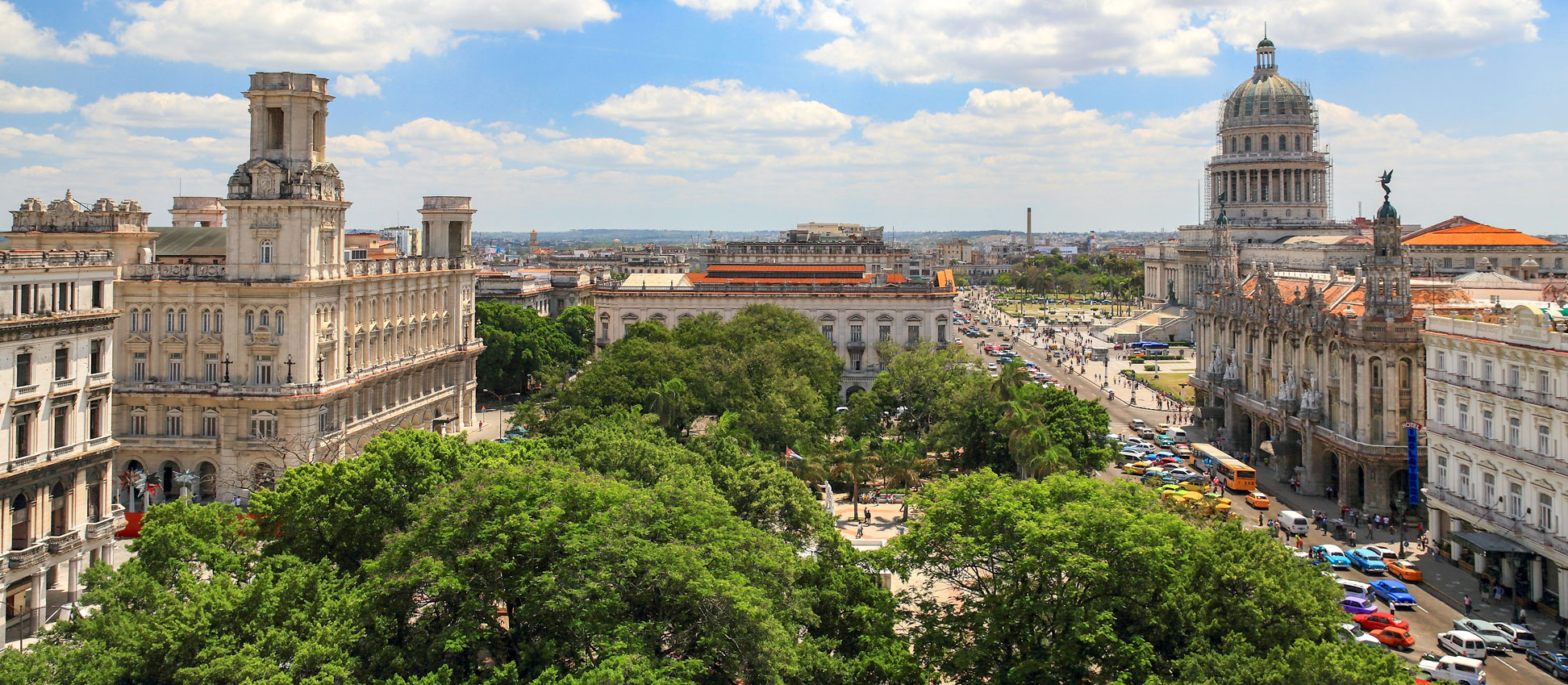The National Capitol and the Gran Teatro de La Habana in Old Havana