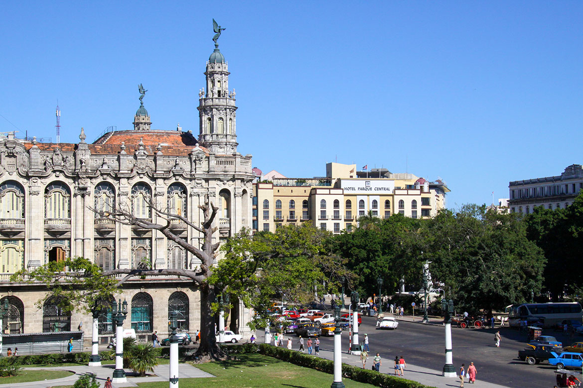 National Theater and Parque Central Hotel, Havana