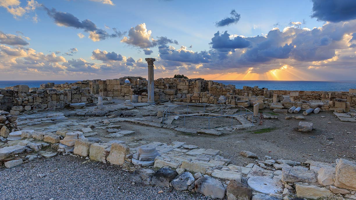 Ancient town of Kourion in Cyprus