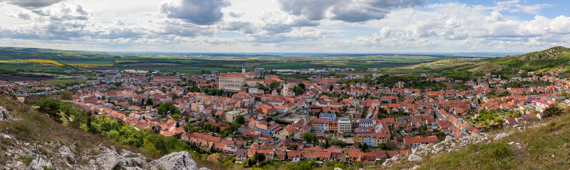 Mikulov town in the South Moravia region of the Czech Republic
