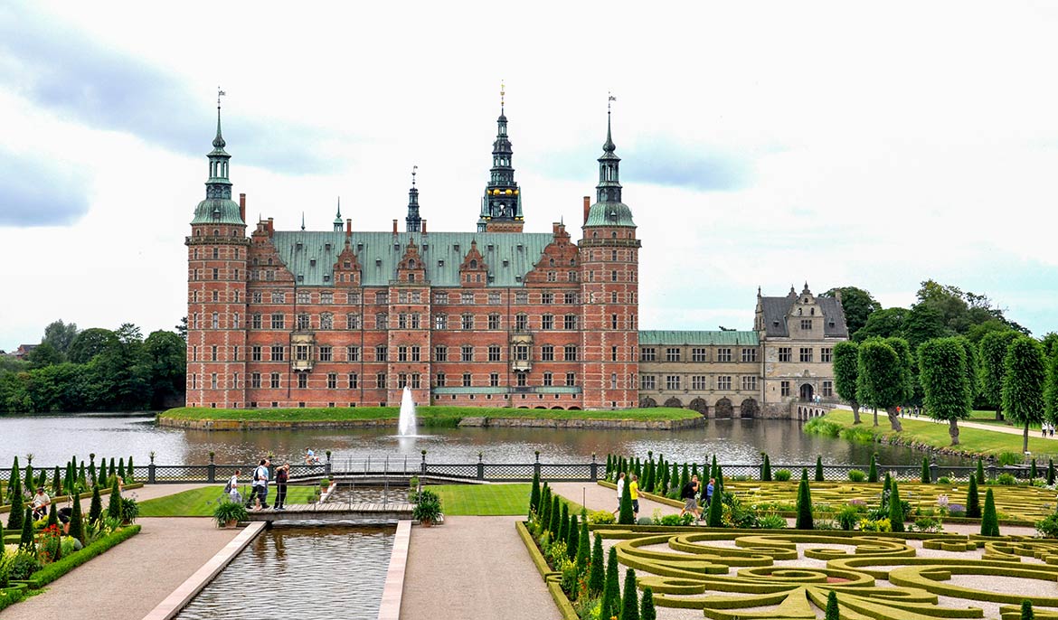 Frederiksborg Castle in Hillerød, North Zealand, Denmark