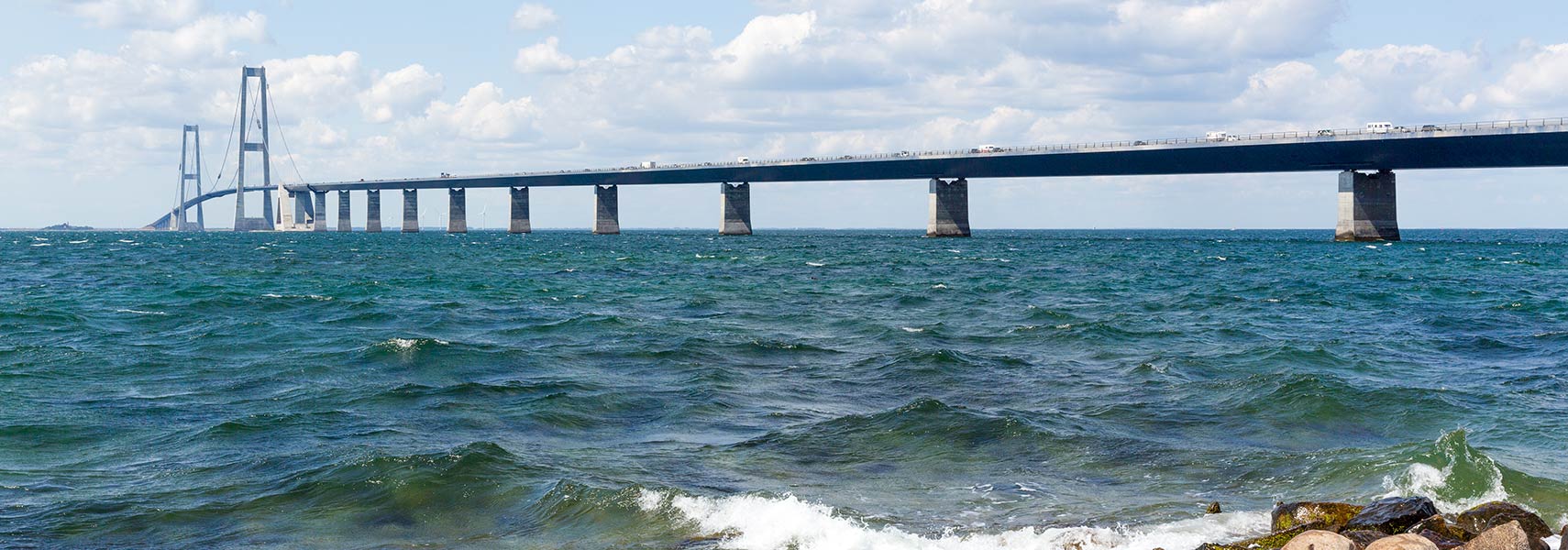 Great Belt Bridge between Zealand and Funen