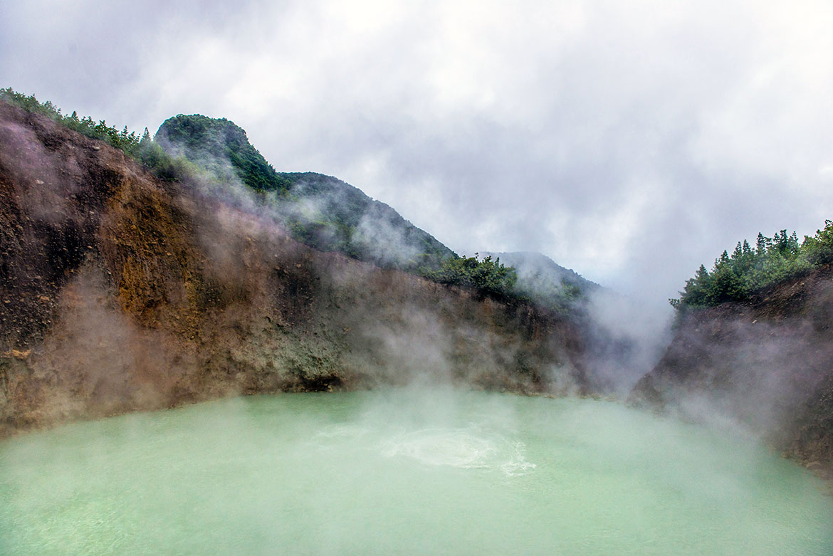 Boiling Lake in Morne Trois Pitons National Park,  Dominica