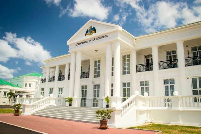Parliament building of Dominica in Roseau