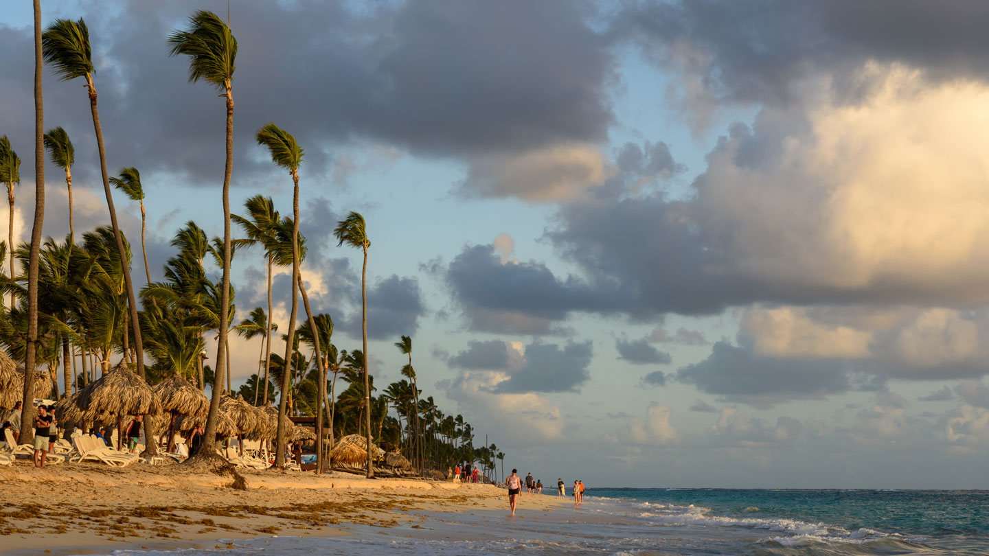 Early morning at Bávaro beach, Punta Cana, Dominican Republic.