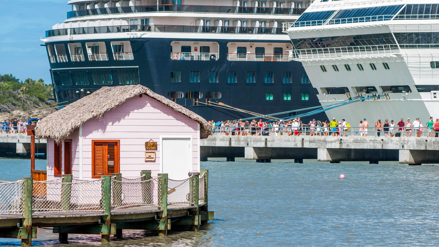 Cruise terminal in the port of Puerto Plata