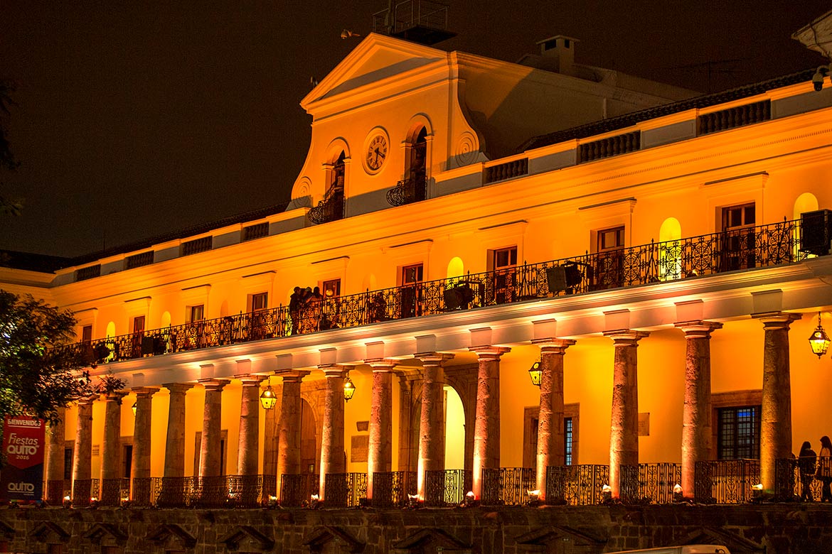 Seat of government, the Carondelet Palace in Quito, Ecuador