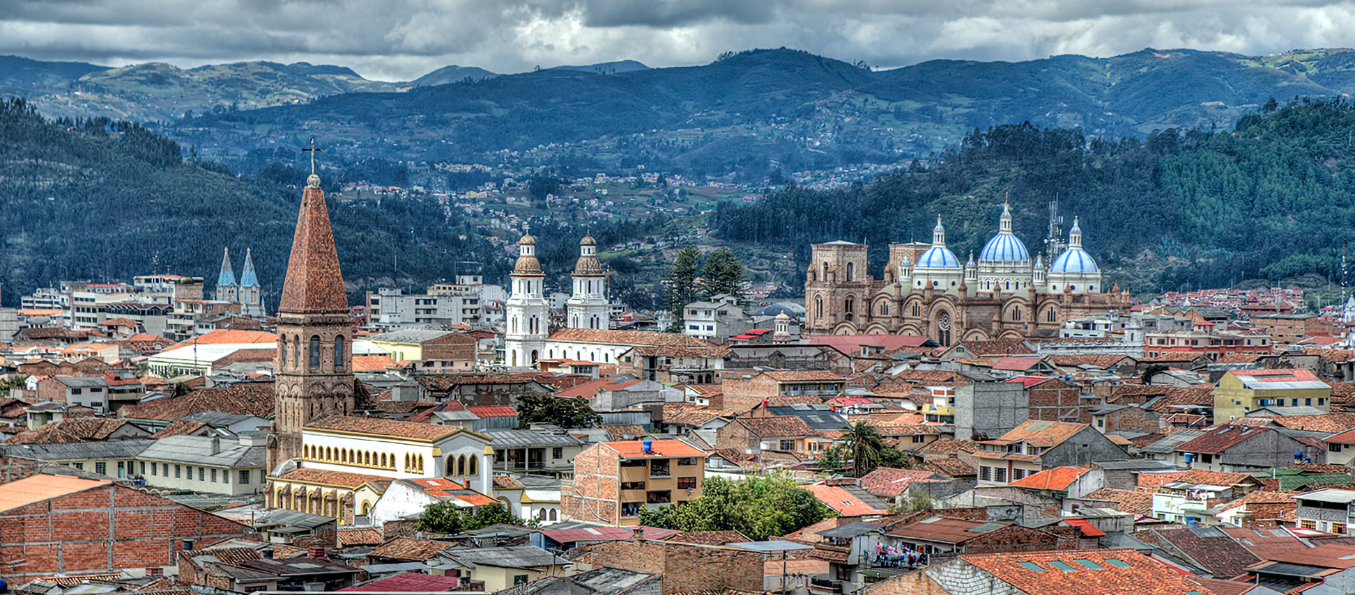 View of the city of Cuenca in Ecuador.