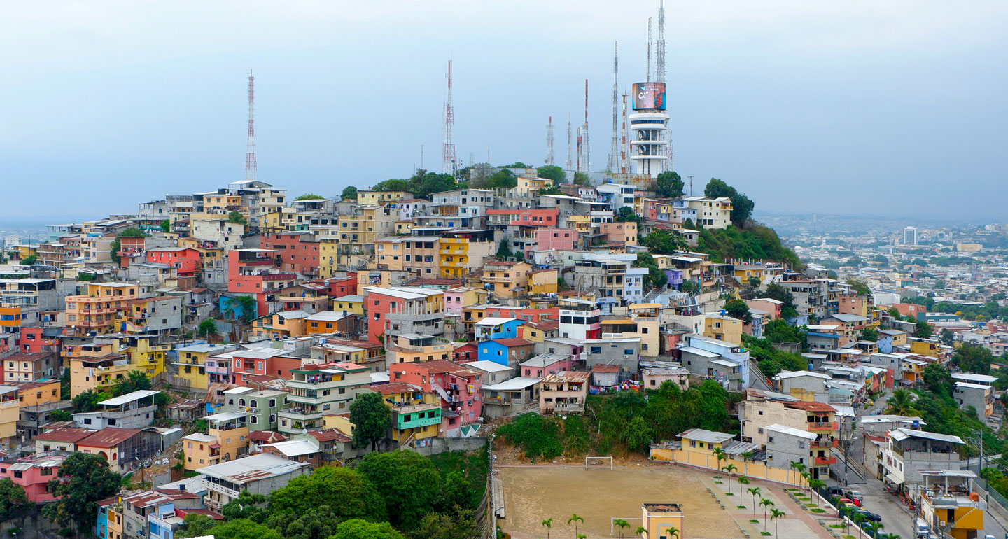 Cerro del Carmen hill in Guayaquil, Ecuador's main port and largest city.