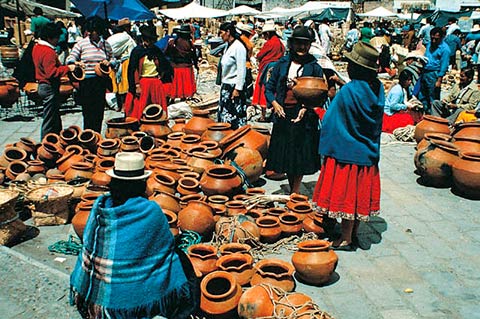 Indian Market, Ecuador