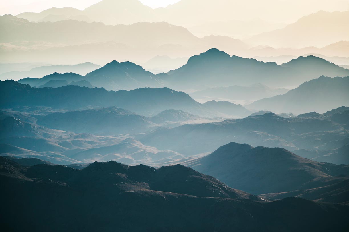 Rugged mountains on the Sinai Peninsula