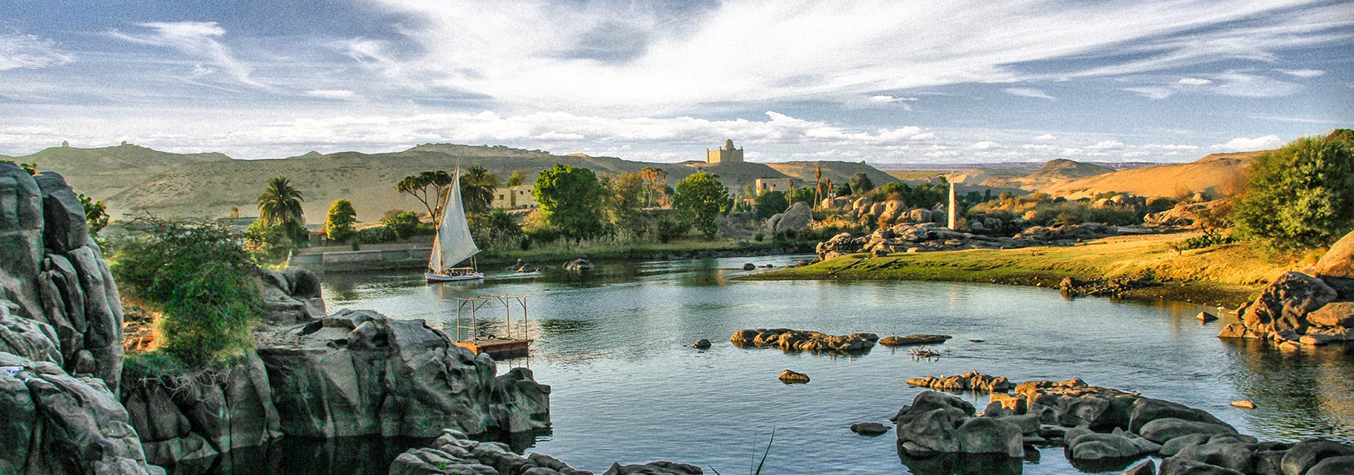 The Nile River near Aswan in 