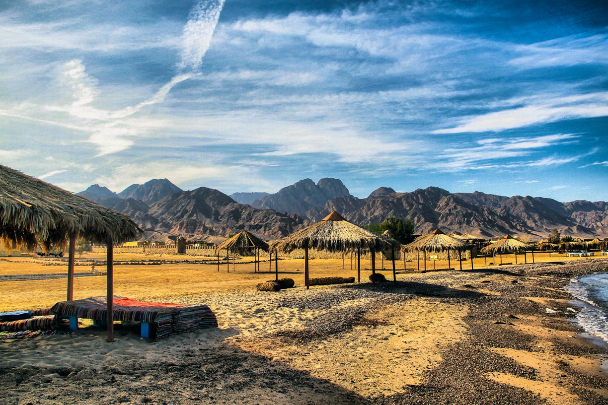 Red Sea beach at Nuweiba, Sinai Peninsula