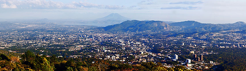 Panorama of San Salvador, San Salvador department, El Salvador