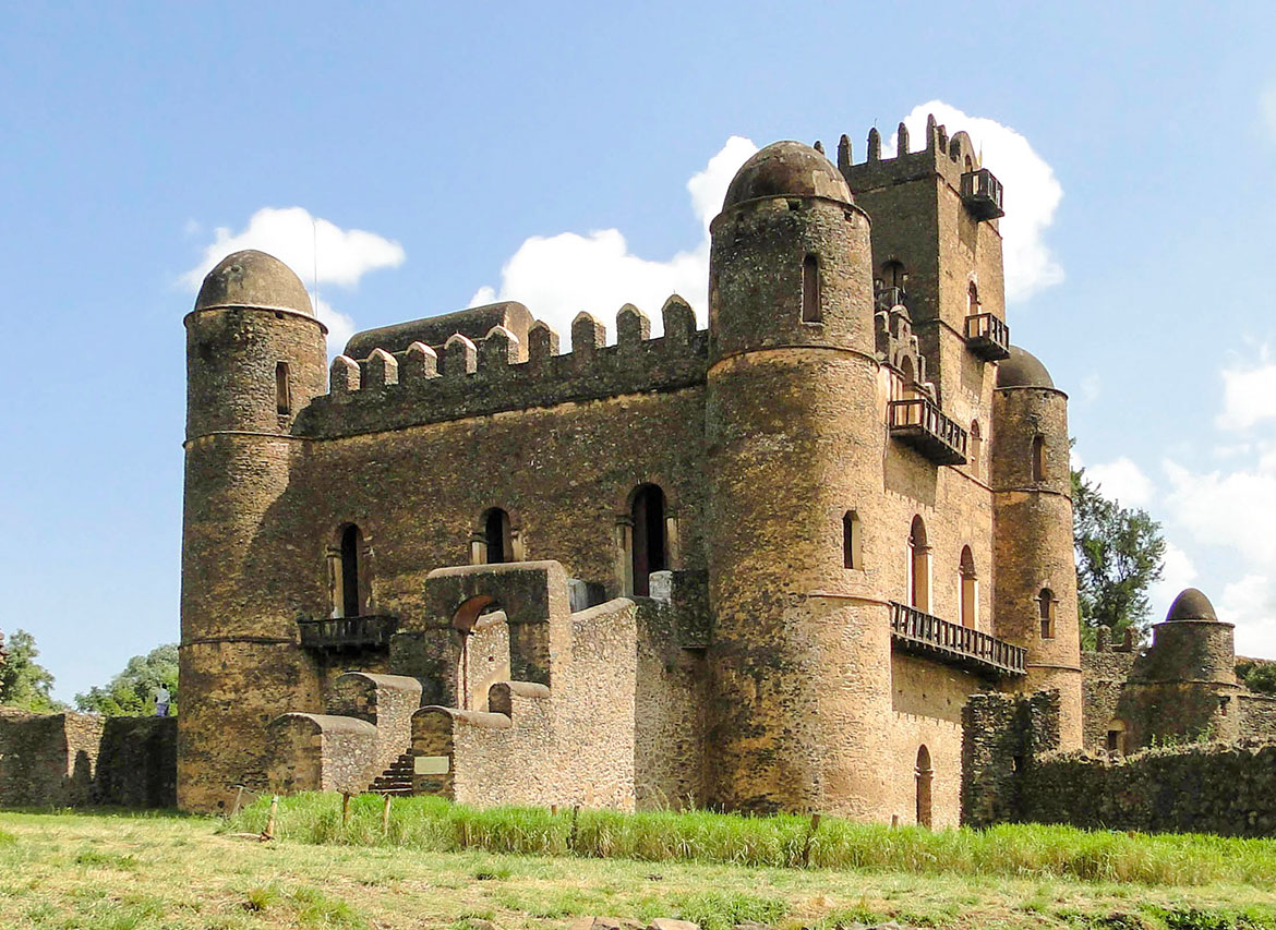 Fasilides Palace in Fasil Ghebbi, Gondar, Ethiopia