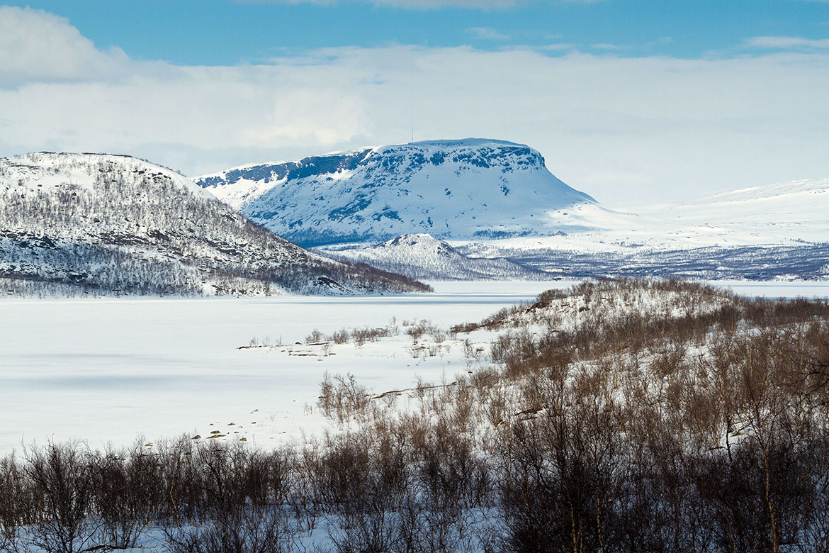 Saana fell at Ala-Kilpisjärvi lake in Enontekiö, Lapland