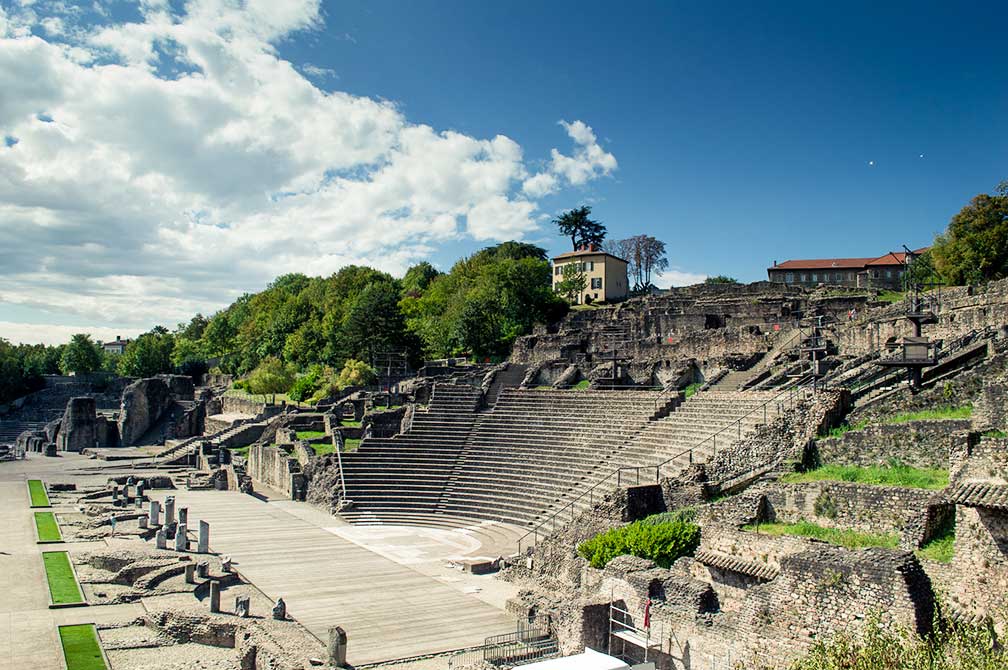 The Ancient Theatre of Fourvière in Lyon, France