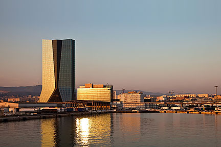 HCMA-CGM-Tower within Euroméditerranée in Marseille, France