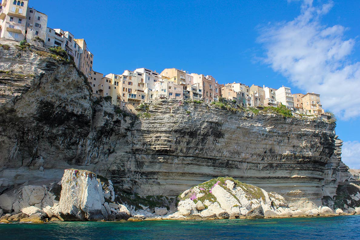 Cliffs of Bonifacio on Corsica