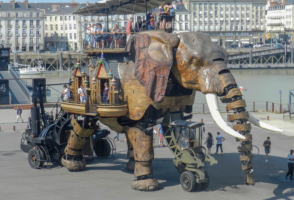 Great Elephant at the Machines of the Isle in Nantes, France