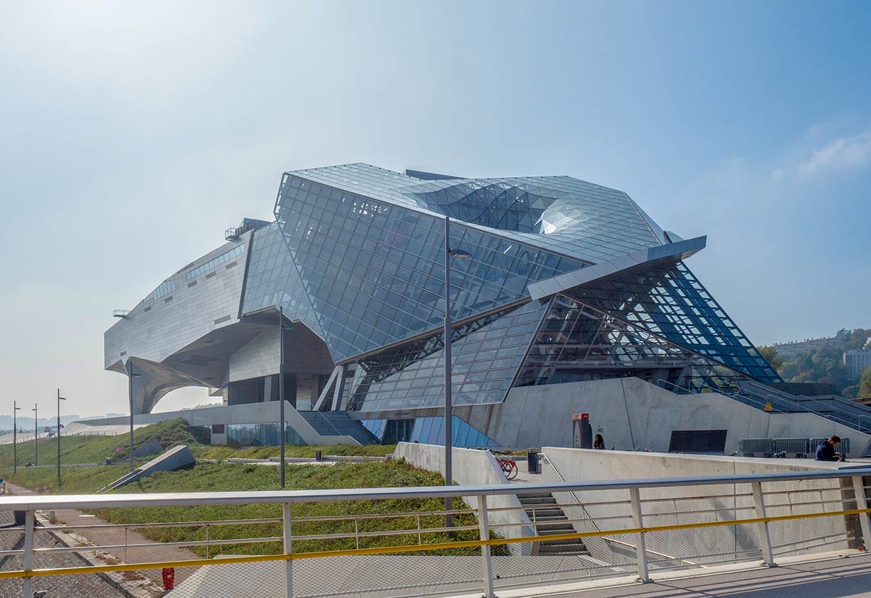 Musée des Confluences building in Lyon, France