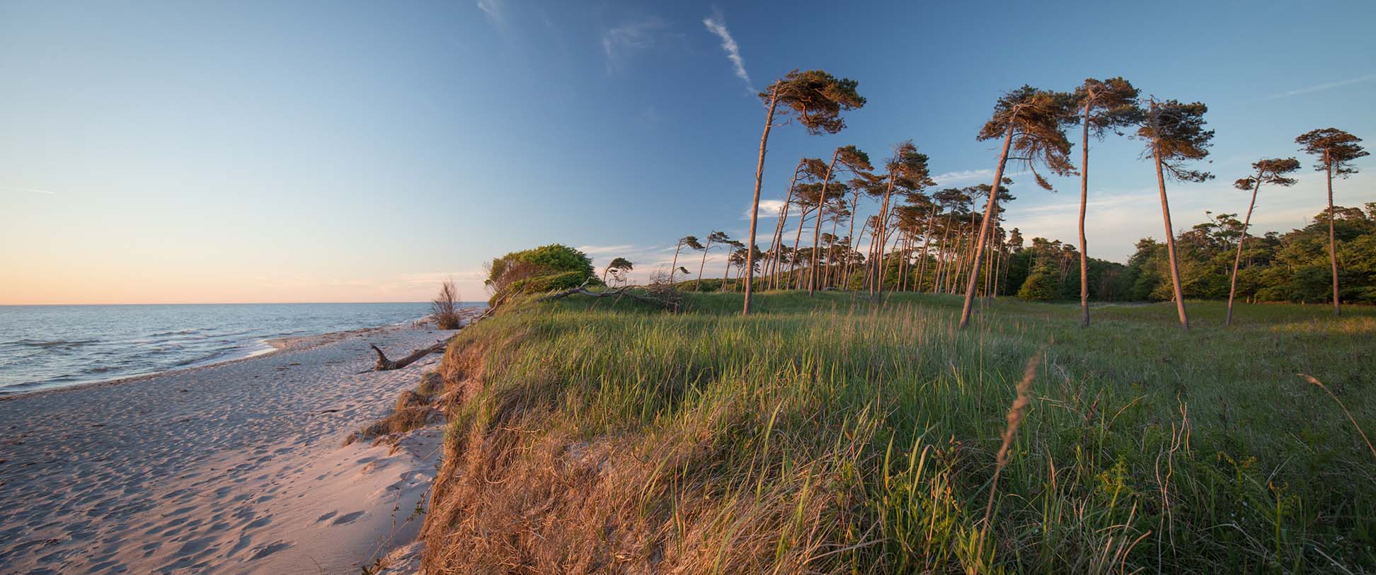 Beach at Haffkrug, Baltic Sea in Germany