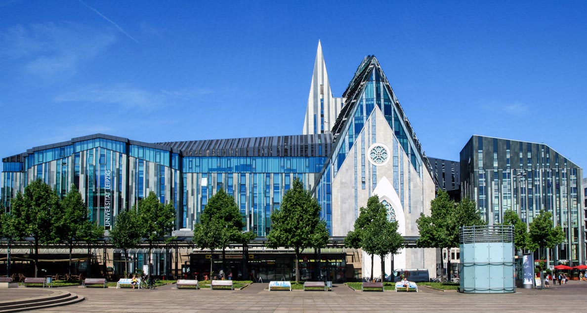 Leipzig University, Neues Augusteum and Paulinum at Augustusplatz in Leipzig