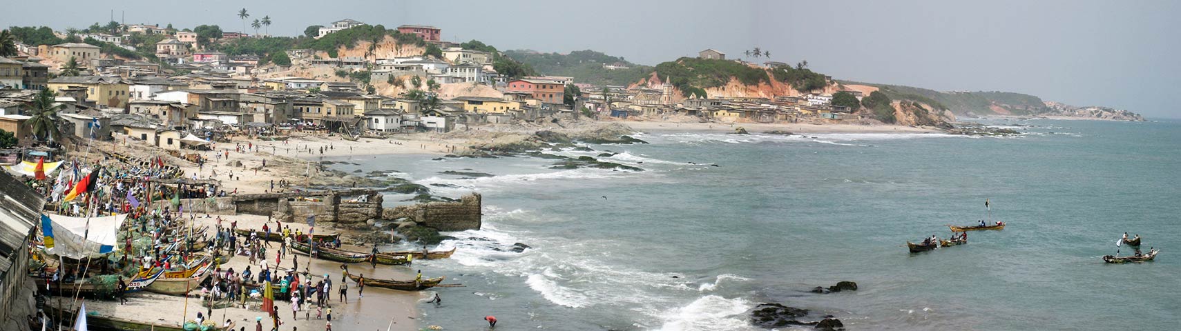 Coast at Cape Coast city, Ghana