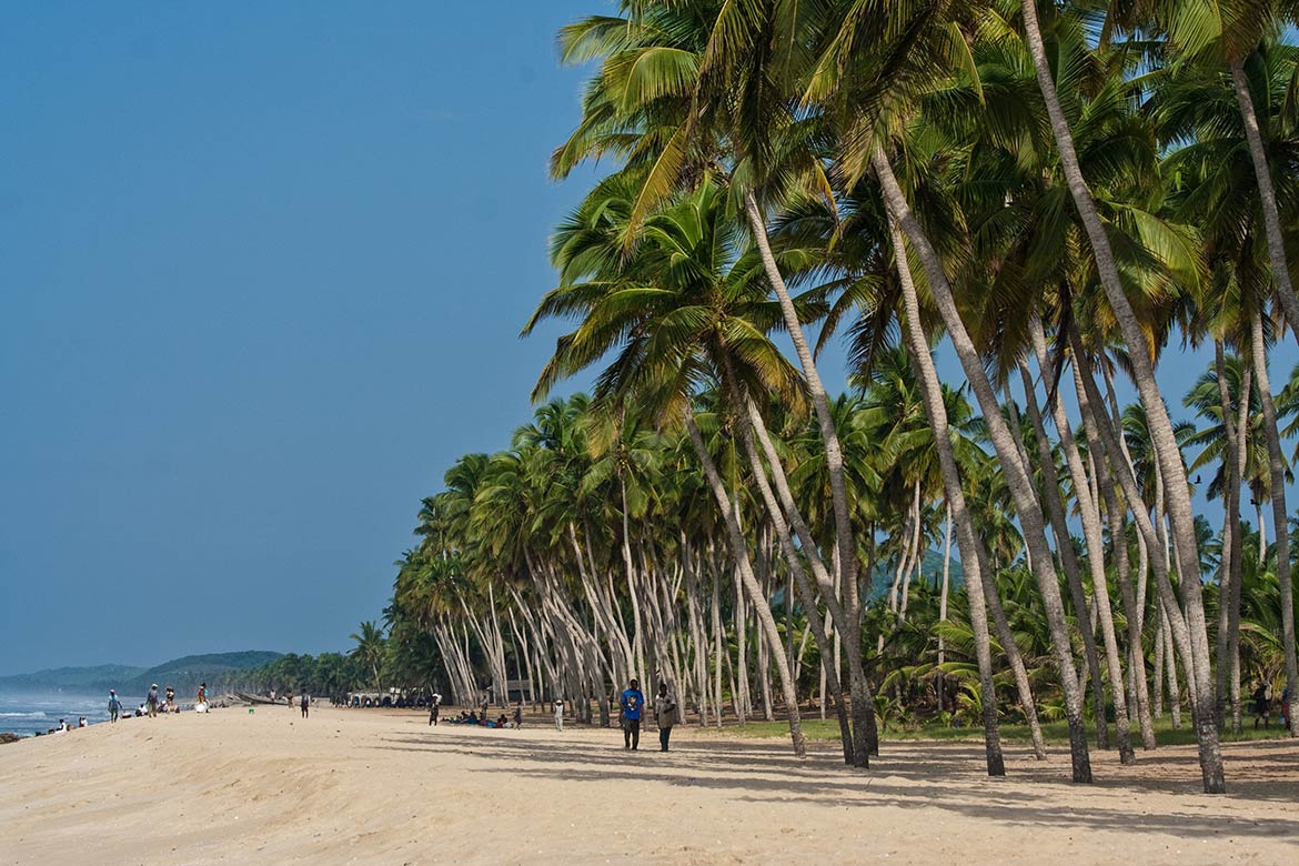 Lagoon Beach in Winneba, Ghana