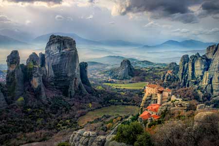 Meteora landscape, Greece