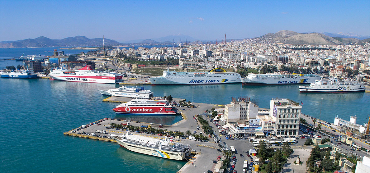 Port of Piraeus  (periphery of Attica) in Greece