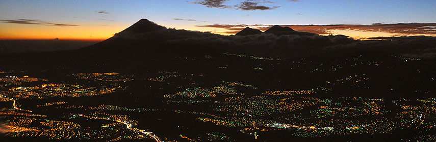 Guatemala City at night