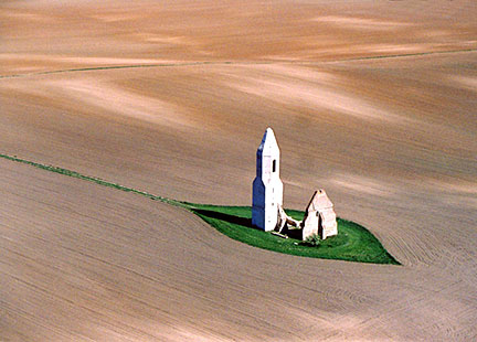 temple in the puszta near Somogyvámos, Hungary