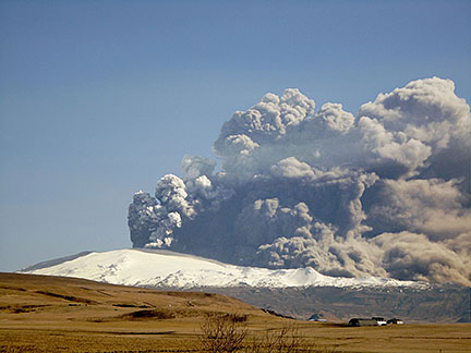 Eyjafjallajökull eruption on 17 April 2010