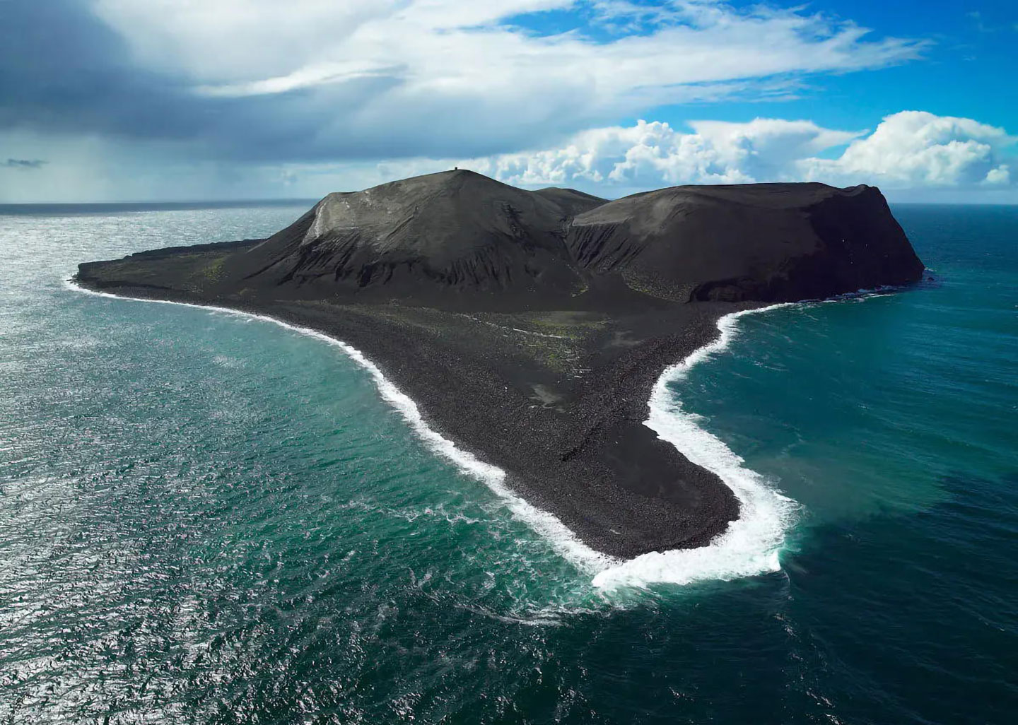 Aerial view of the island of Surtsey