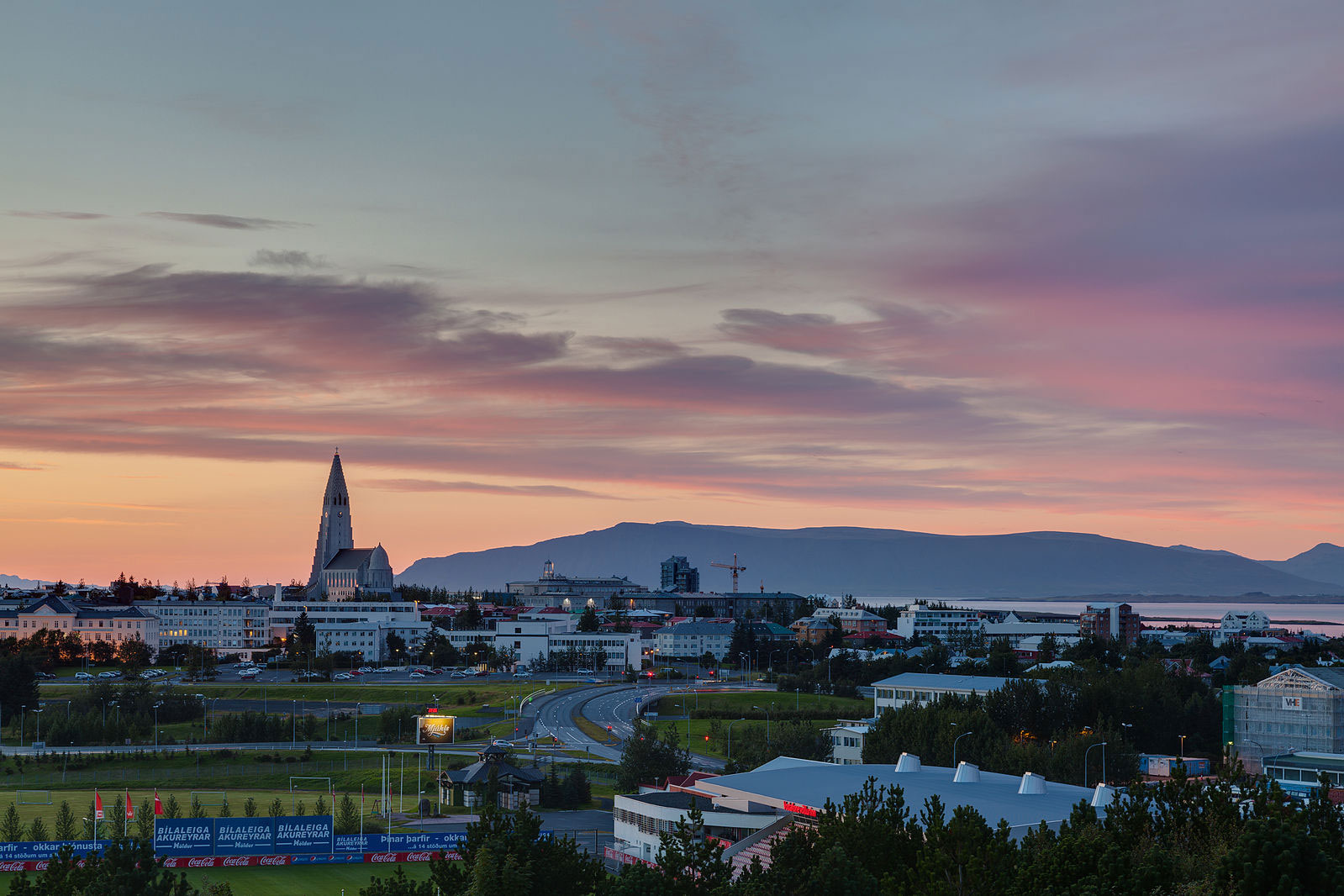 View of Reykjavik, the capital city of Iceland