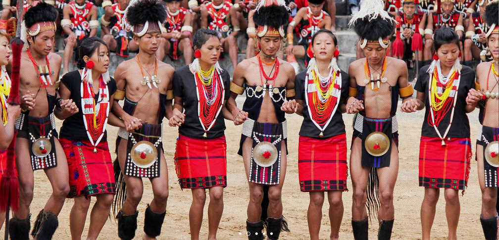 Tribal folk dance Nagaland Chang tribal dance Nagaland, India