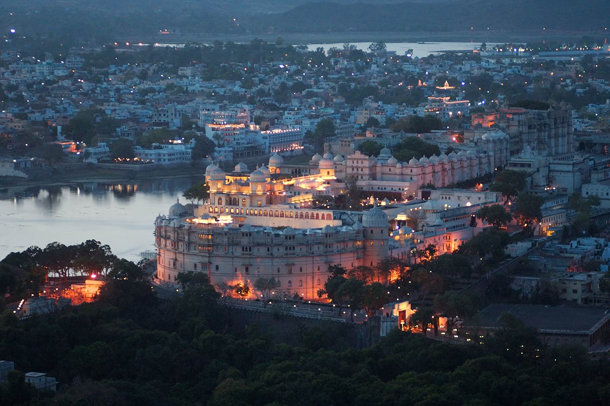 City Palace complex in Udaipur, Rajasthan, India